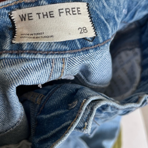 We the free wide leg barrel jeans denim pants - Picture 4 of 4